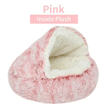 Plush Round Cat Bed